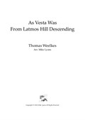 As Vesta Was From Latmos Hill Descending – Double Reed Ensemble
